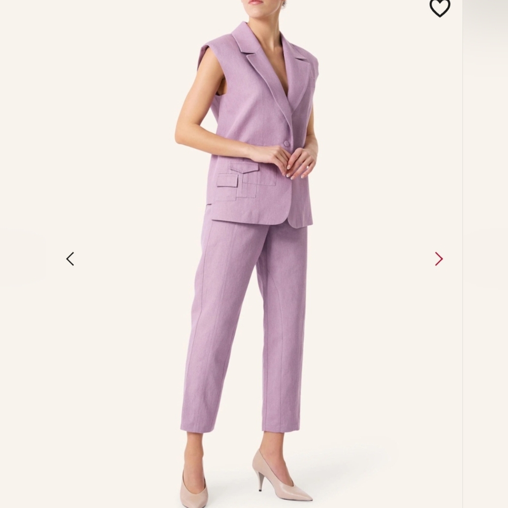 Malej 2pc Lavender Notch Color Pantsuit Size S